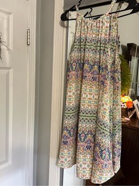 Rachel Ashwell Sleeveless Summer Dress. Multicolored, fun, flowing, casual